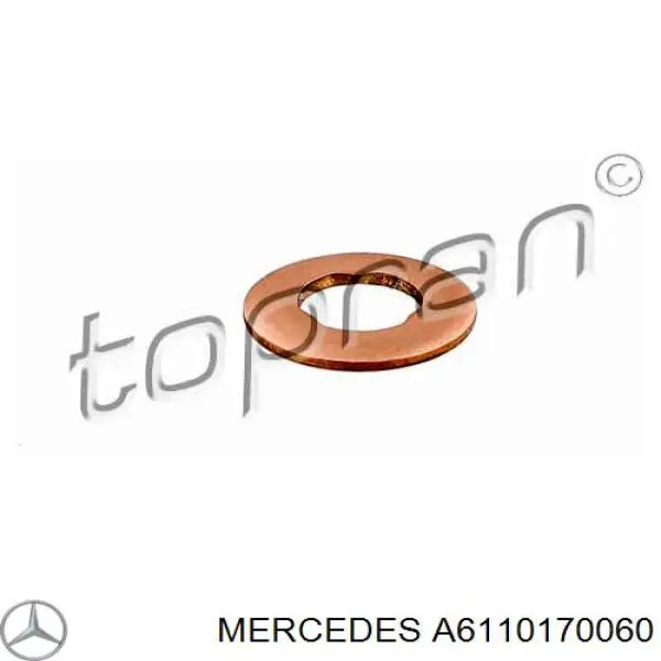 Anel (arruela) do injetor de ajuste Mercedes A6110170060 preço, a partir de 2,69 USD