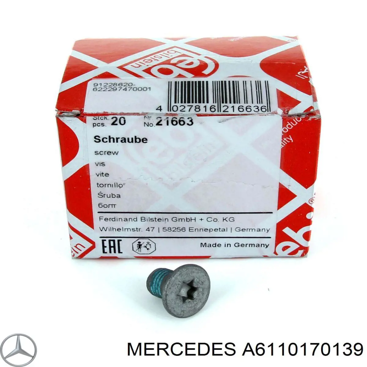 Купить A6110170139 Mercedes Кронштейн крепления форсунки