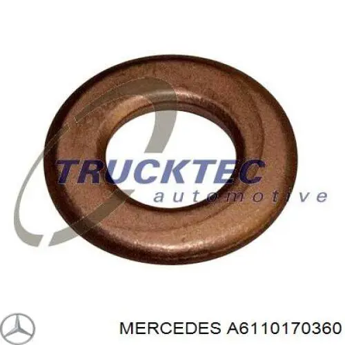 A6110170360 Mercedes кольцо (шайба форсунки инжектора посадочное)