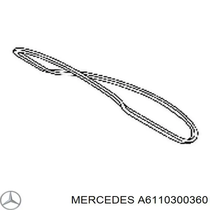 A6110300360 Mercedes Подшипник коленвала, шатуннй, комплект, 3-й ремонт (+0,75)