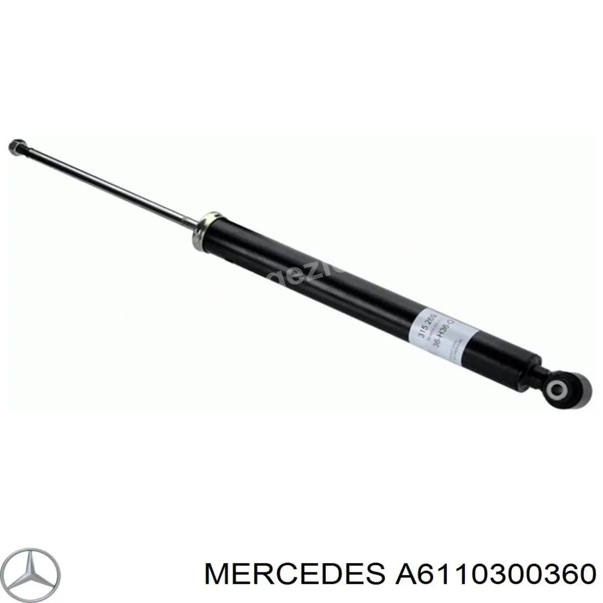 Вкладыши коленвала шатунные, комплект, 3-й ремонт (+0,75) A6110300360 Mercedes