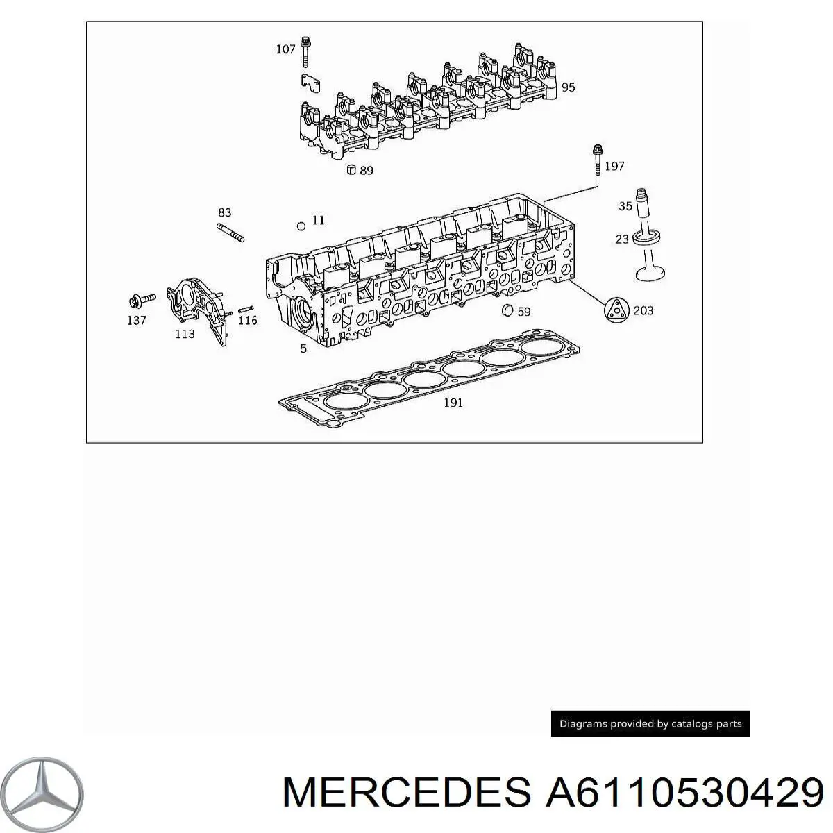  Mercedes A6110530429 цена, от 9.30 USD
