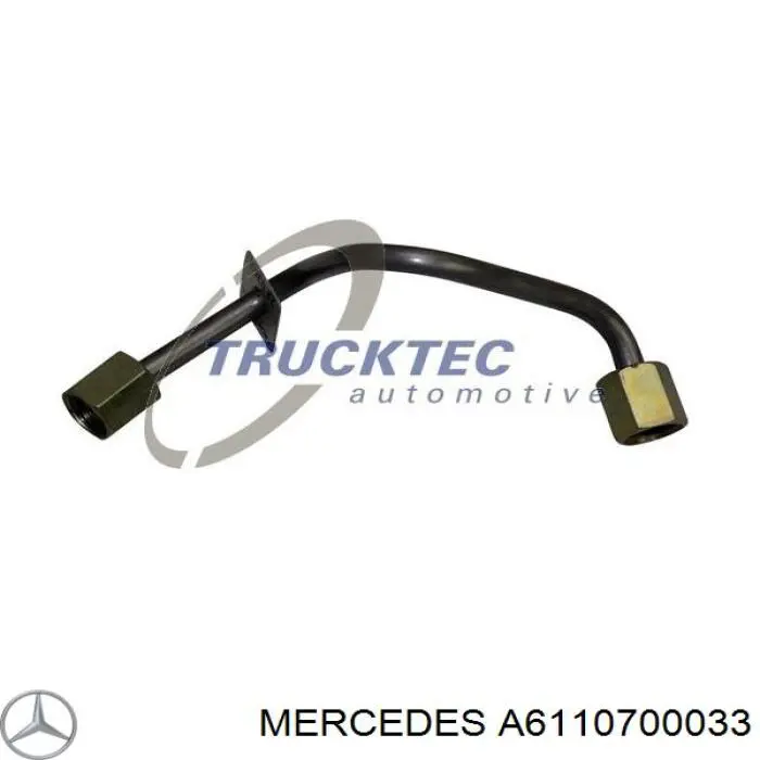 A6110700033 Mercedes tubo de combustível do injetor de 1º cilindro