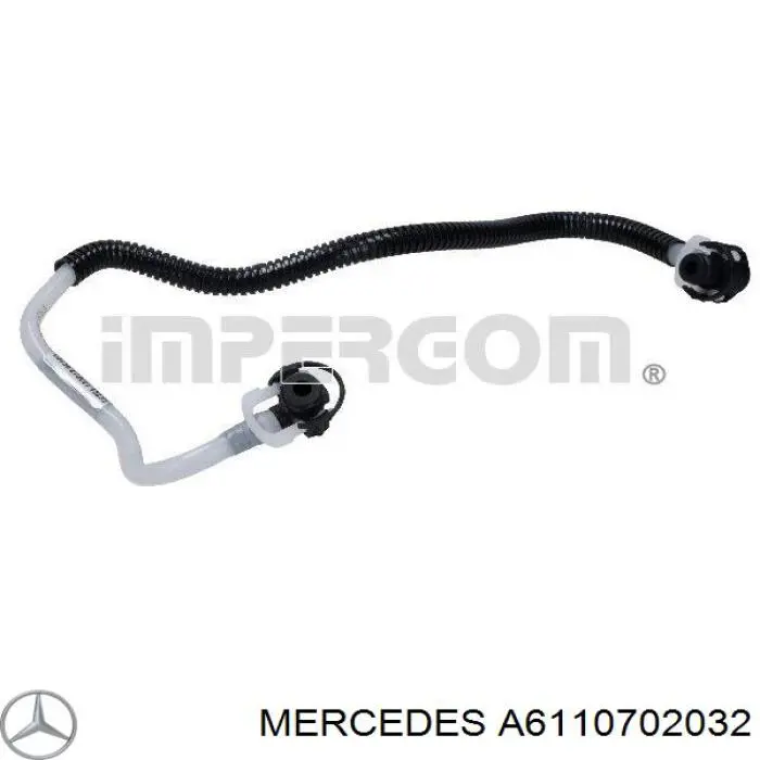 A6110702032 Mercedes трубка топливная, от фильтра к насосу