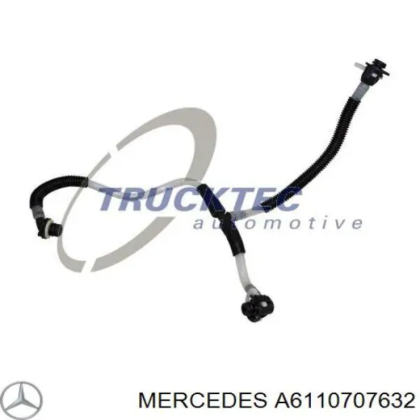 A6110707632 Mercedes трубка топливная от топливоподкачивающего насоса к клапану отсечки топлива