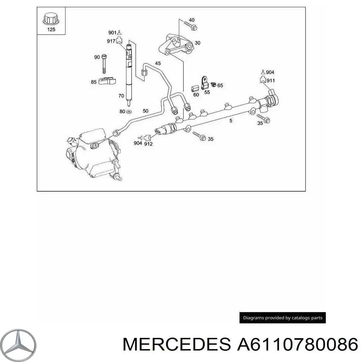  Mercedes A6110780086 цена, от 3.36 USD