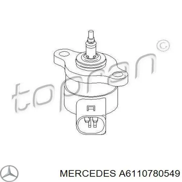 Регулятор давления топлива A6110780549 Mercedes