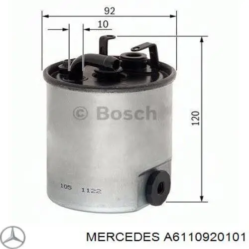 A6110920101 Mercedes топливный фильтр