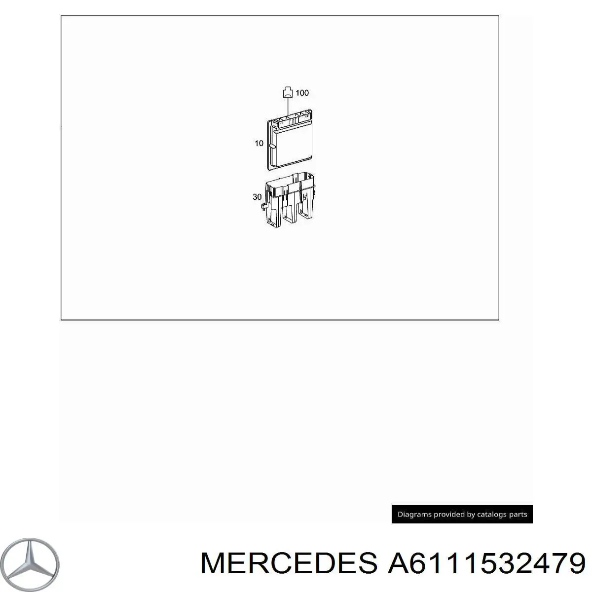 A6111537479 Mercedes Мозги двигателя