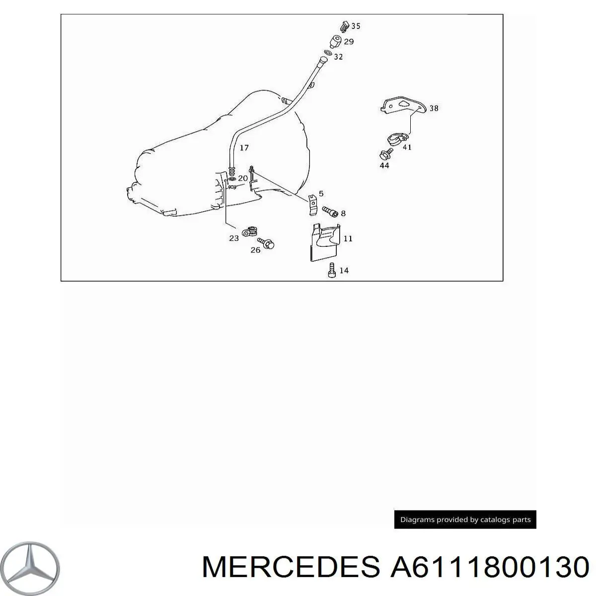 Трубка (шланг) охлаждения АКПП, обратка Mercedes A6111800130 цена, от 9.88 USD
