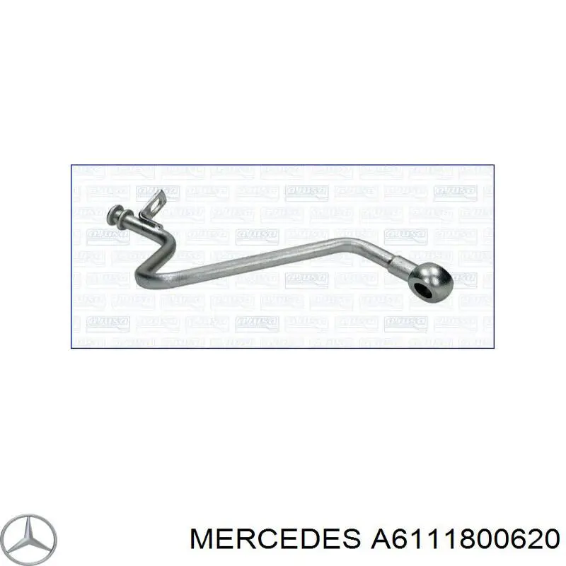 A6111800620 Mercedes tubo (mangueira de fornecimento de óleo de turbina)