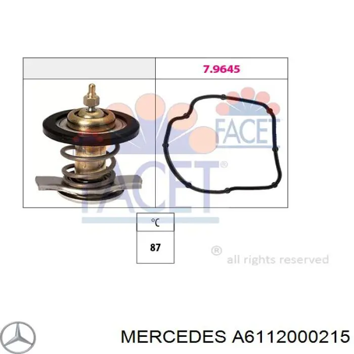 A6112000215 Mercedes термостат