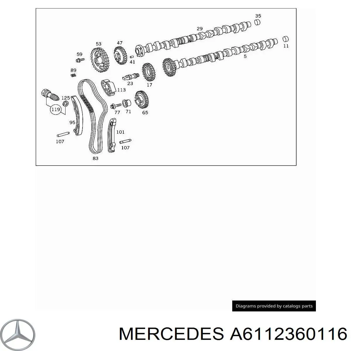  Mercedes A6112360116 цена, от 5.64 USD
