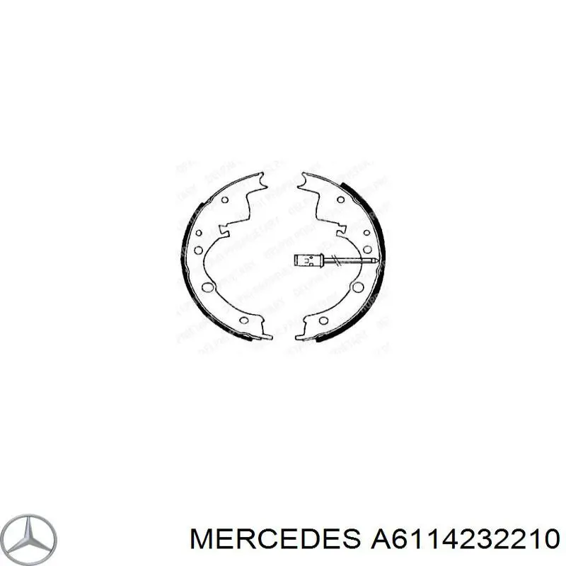 A6114232210 Mercedes placa sobreposta do freio traseira (truck)