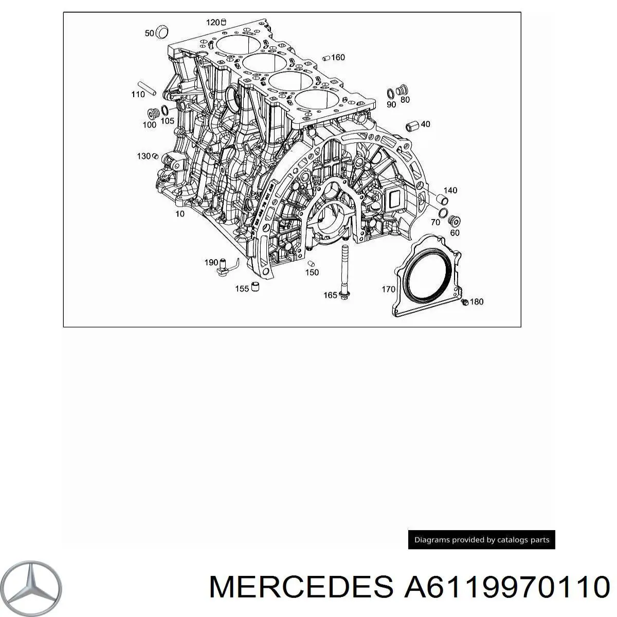 Купить A6119970110 Mercedes 