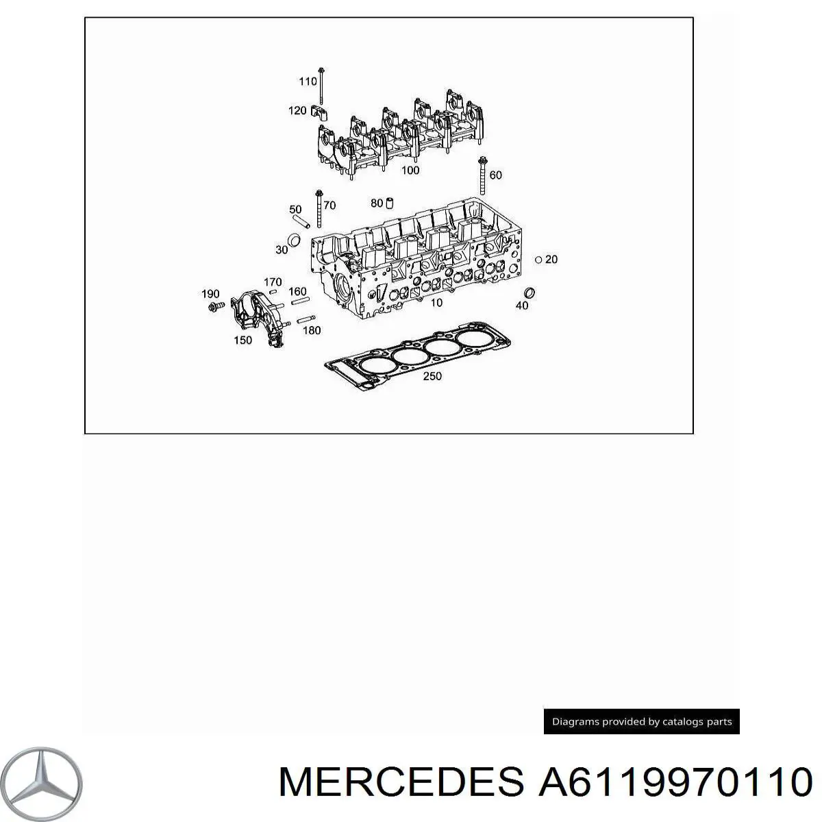  Mercedes A6119970110 цена, от 0.87 USD