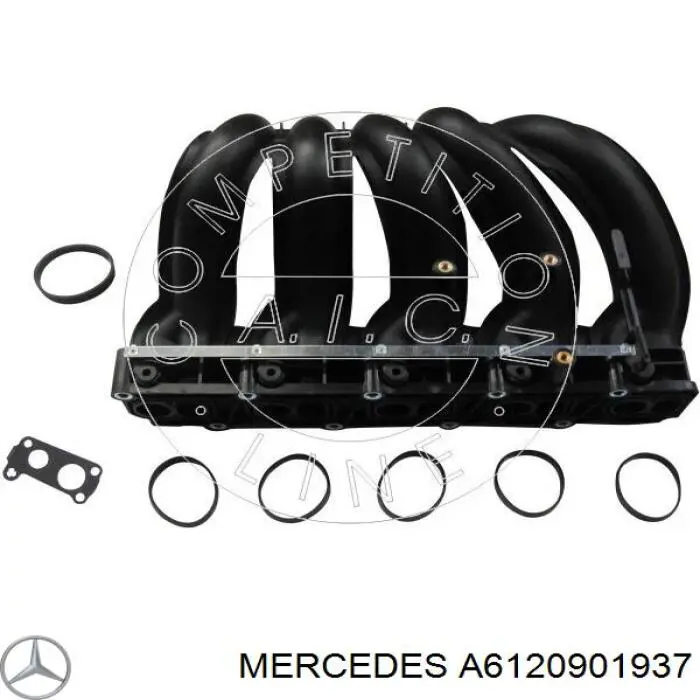 A6120901937 Mercedes tubo coletor de admissão