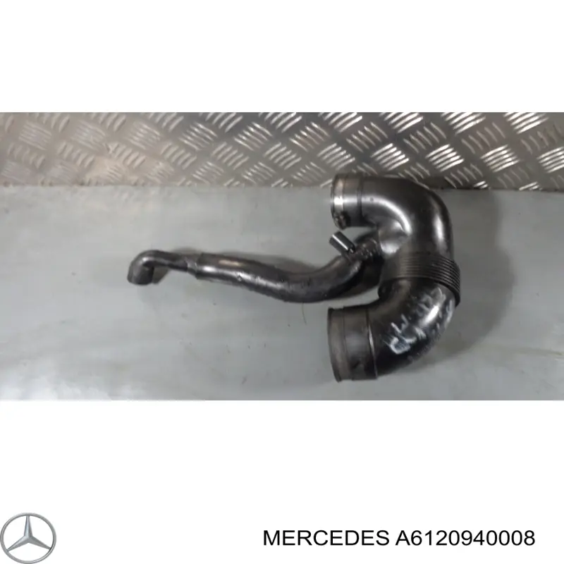 A6120940408 Mercedes cano derivado de ar, saída de filtro de ar