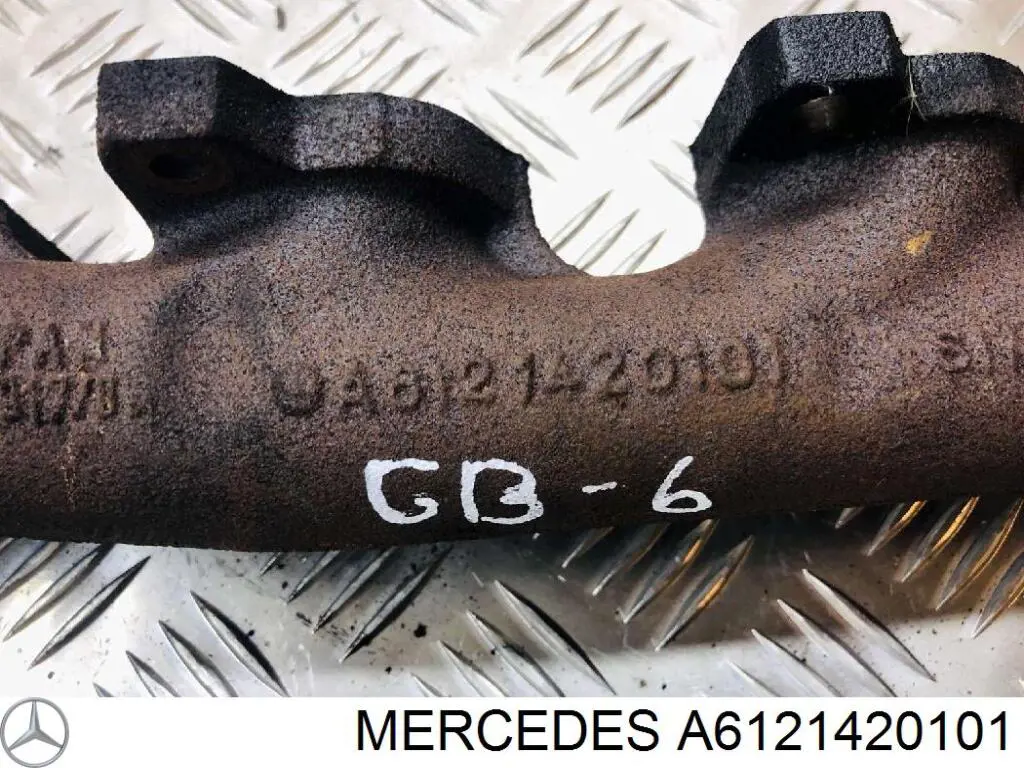 A6121420101 Mercedes tubo coletor de escape
