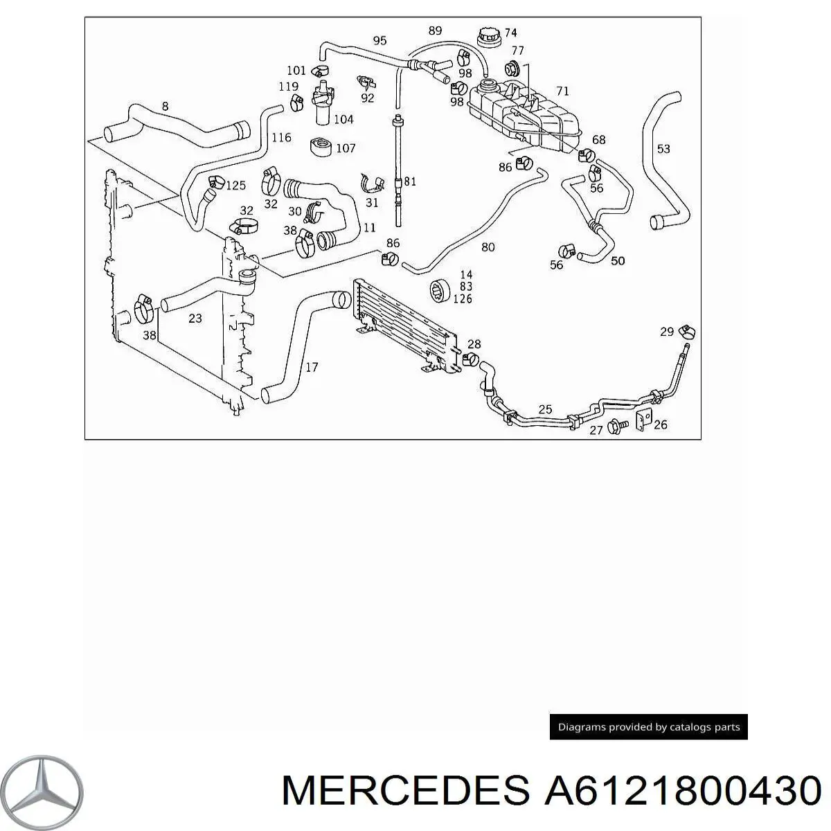  Mercedes 6121800430 цена, от 15.20 USD