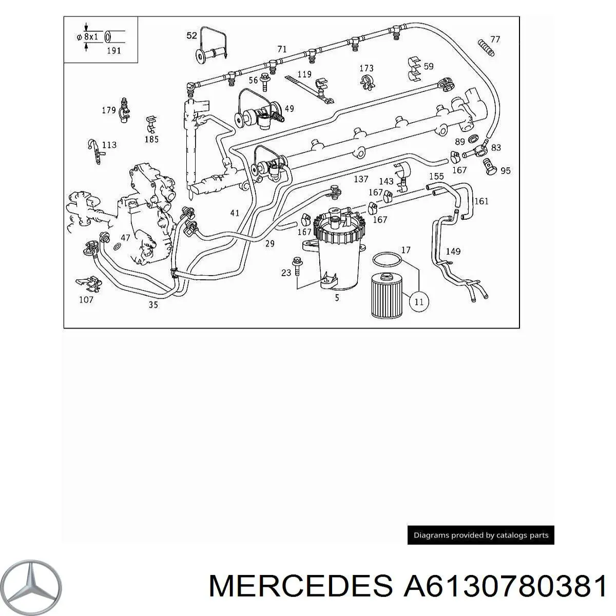 A6130780381 Mercedes 