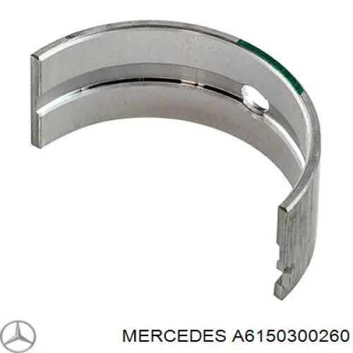 A6150300260 Mercedes вкладыши коленвала шатунные, комплект, 1-й ремонт (+0,25)