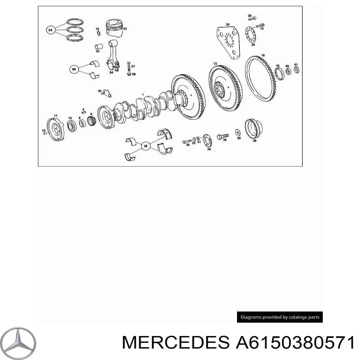 Болт шатуна 6150380571 Mercedes