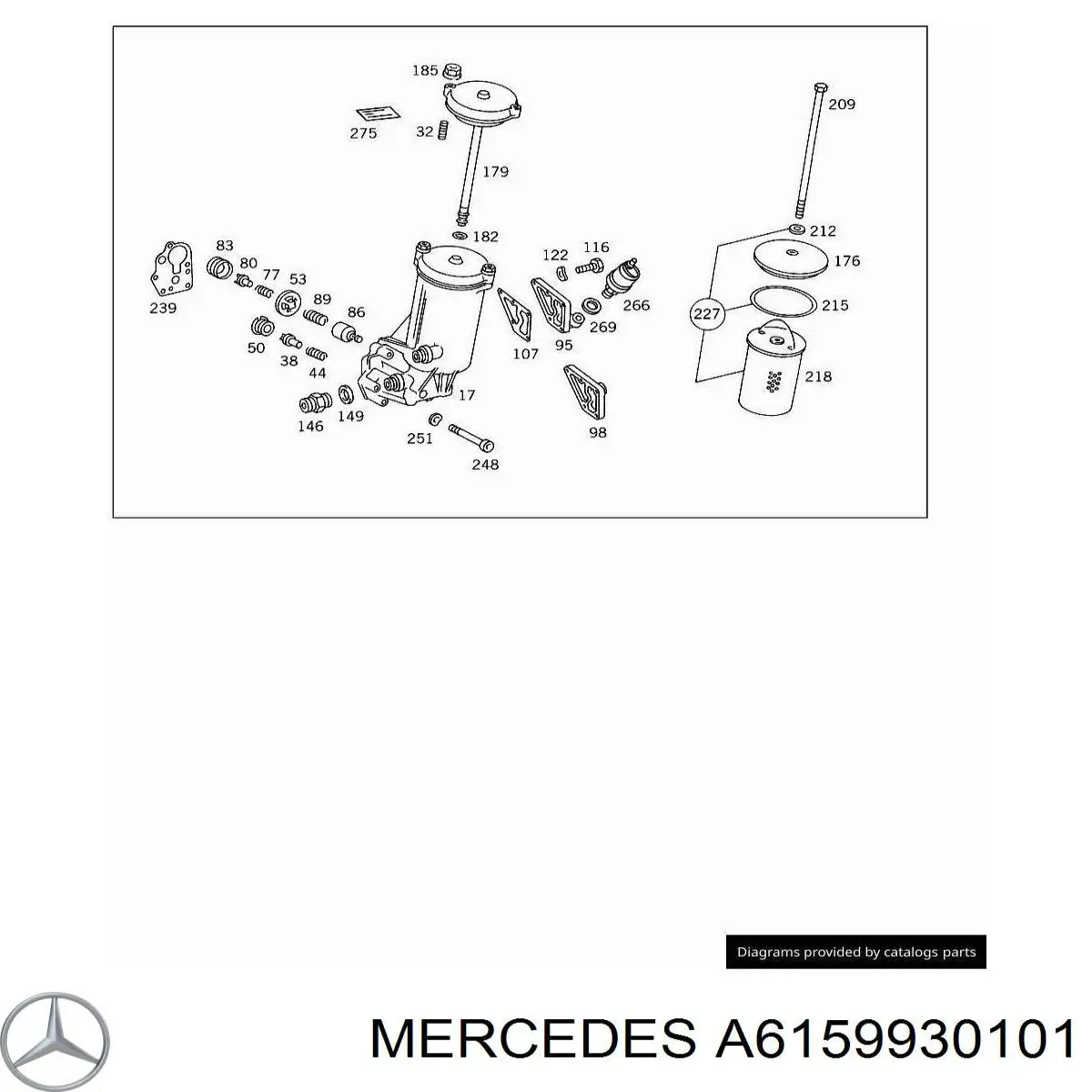  Mercedes A6159930101 цена, от 2.61 USD