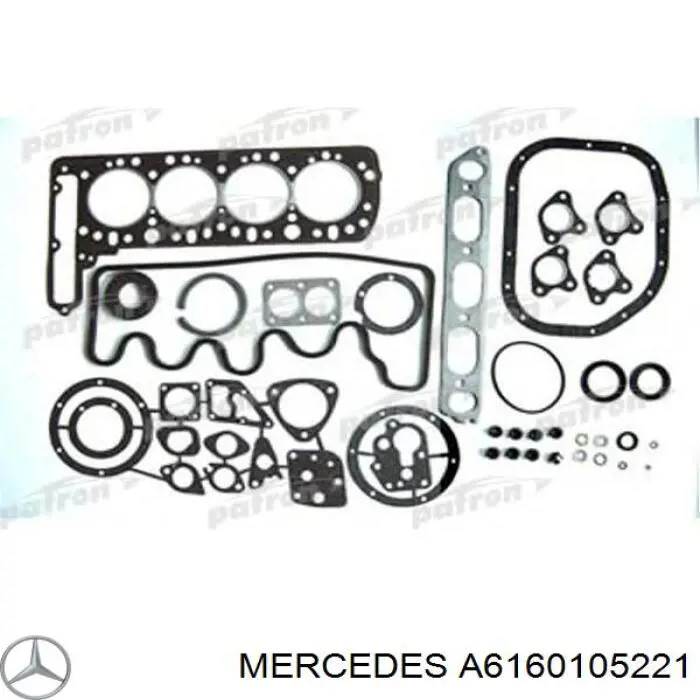 Комплект прокладок двигателя, полный на Mercedes E (W123)