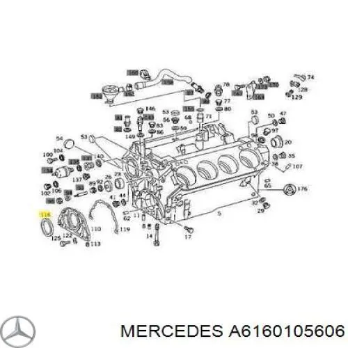 Комплект прокладок двигателя, нижний на Mercedes 100 (631)