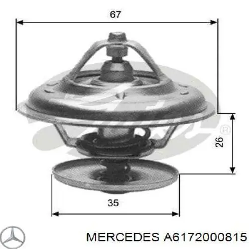 Термостат A6172000815 Mercedes