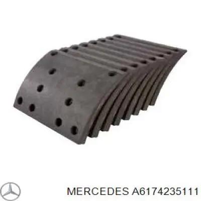 Накладка тормозная передняя (TRUCK) A6174235111 Mercedes