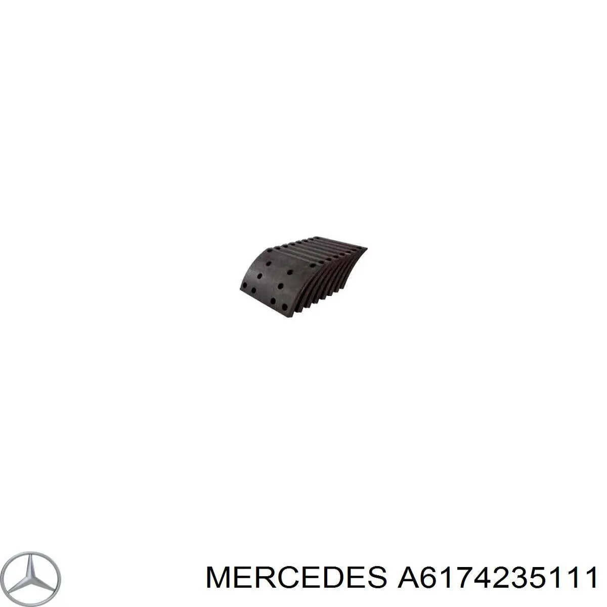 Купить A6174235111 Mercedes Накладка тормозная передняя (TRUCK)