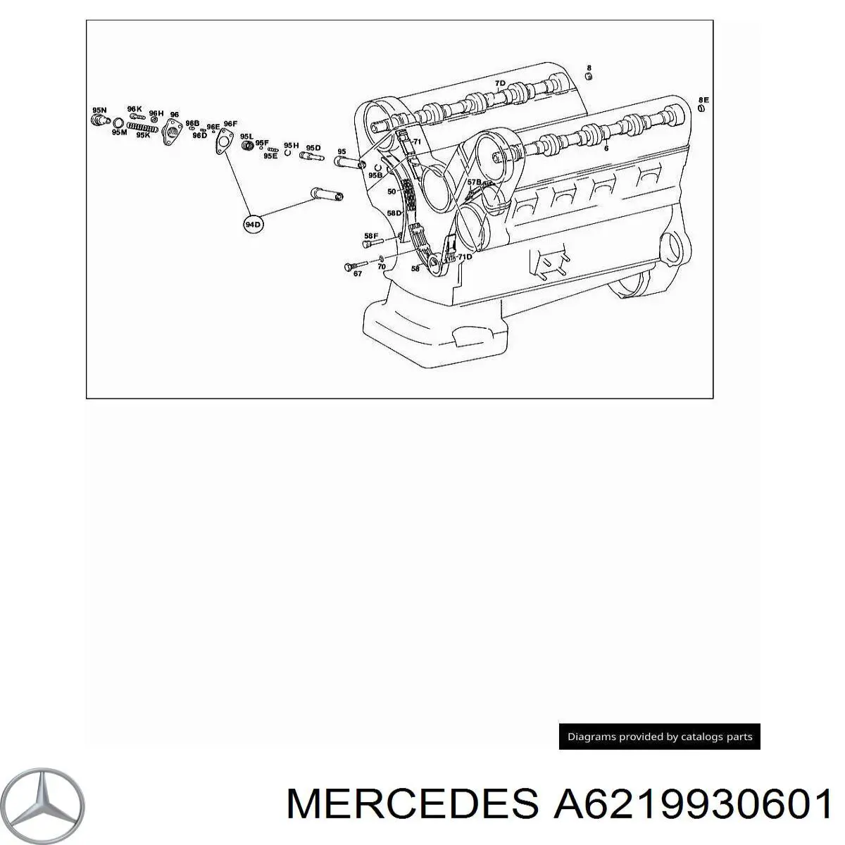  Mercedes A6219930601 цена, от 3.71 USD