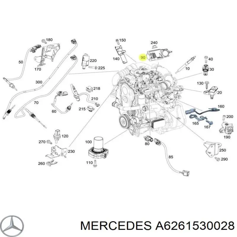  Mercedes A6261530028 цена, от 36.22 USD