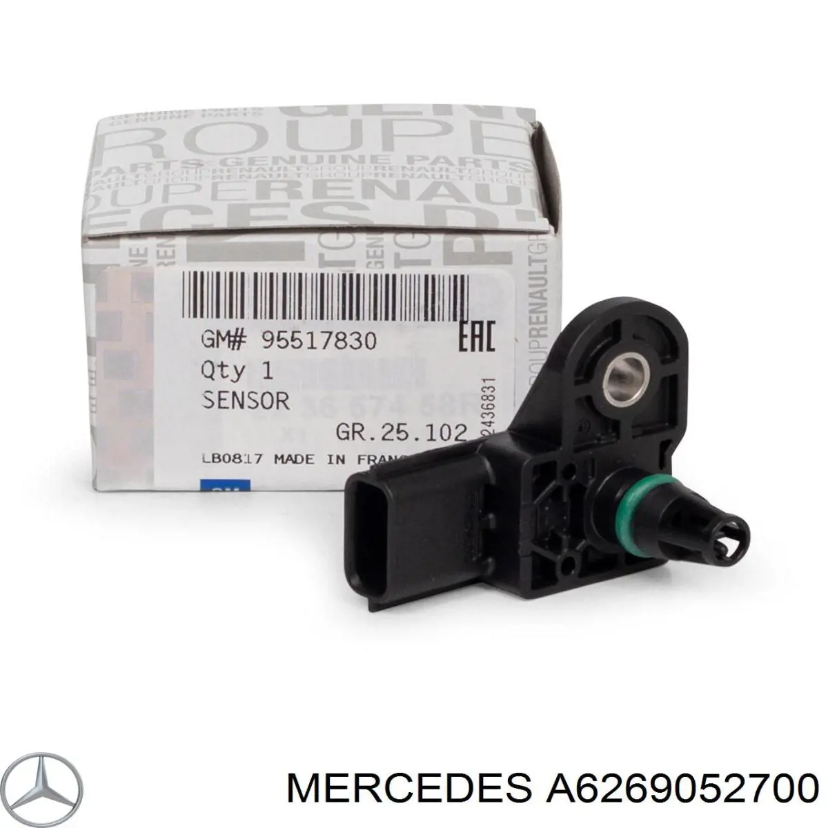 A6269052700 Mercedes sensor de pressão no coletor de admissão, map