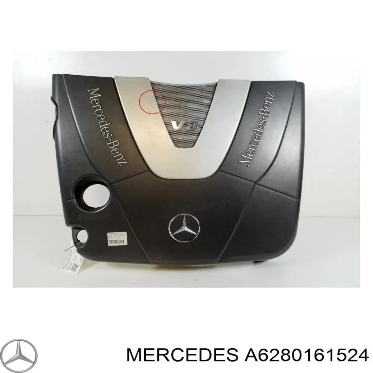 6280161524 Mercedes tampa de motor decorativa