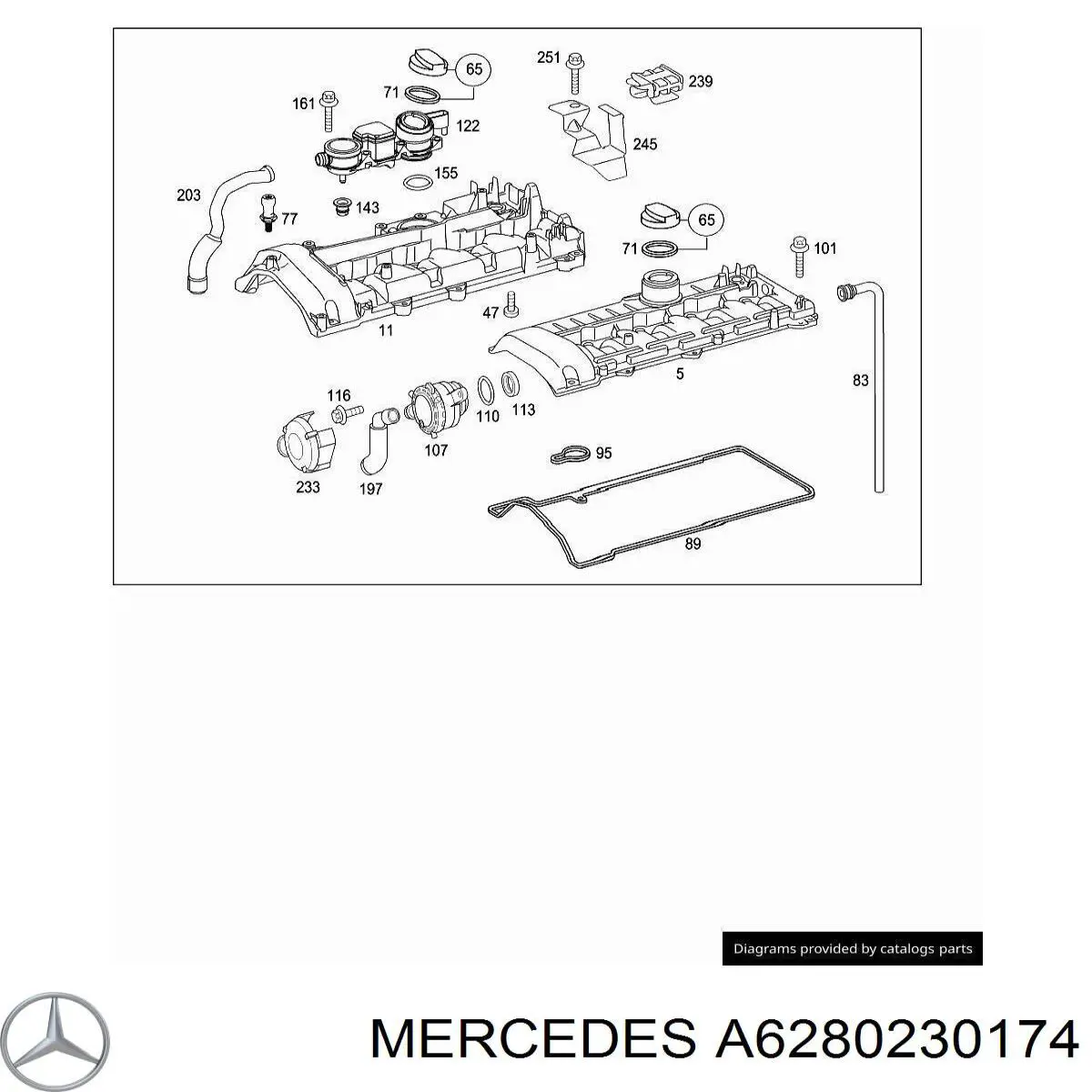  Mercedes A6280230174 цена, от 2.53 USD