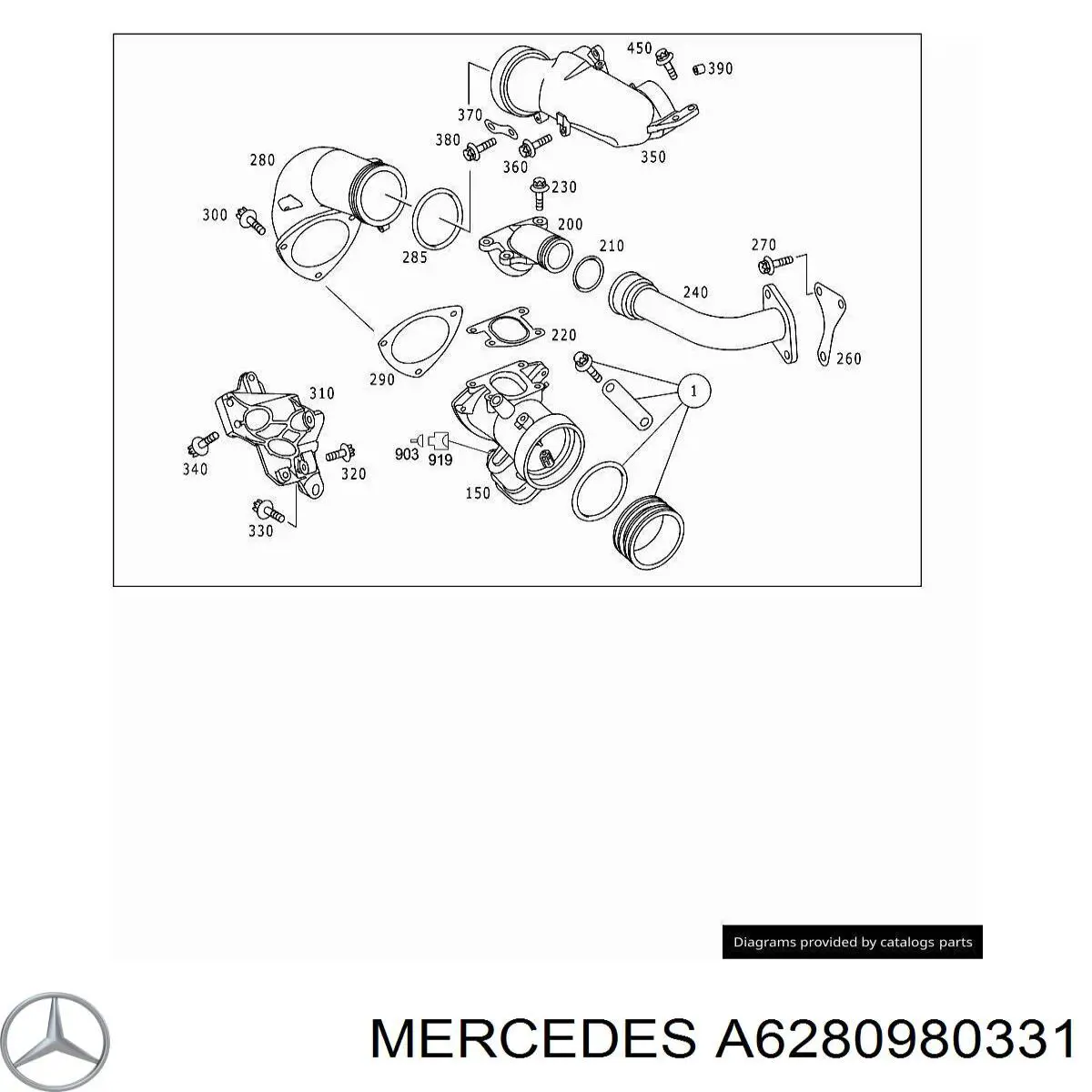  Mercedes A6280980331 цена, от 14.06 USD