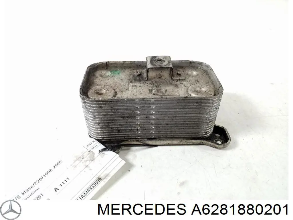 A6281880201 Mercedes radiador de óleo