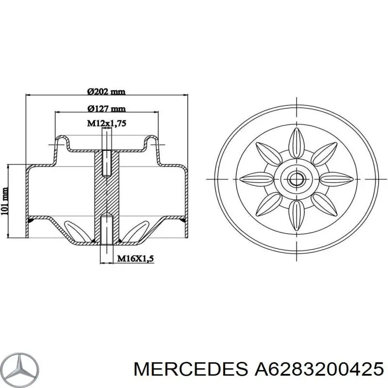 A6283200425 Mercedes 