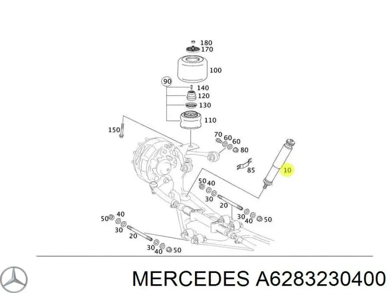 A6283230400 Mercedes Стойка передняя