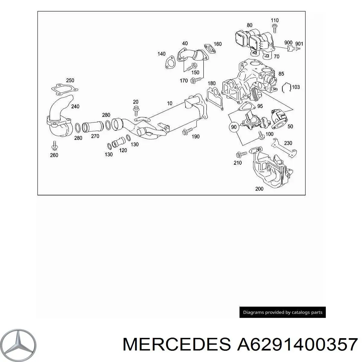 Купить A6291400357 Mercedes 