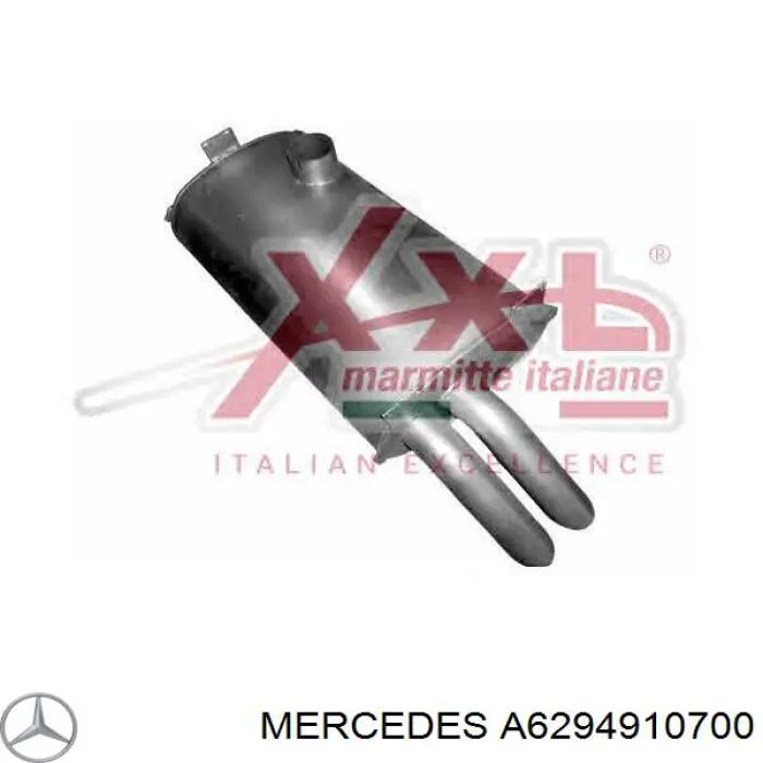 Глушитель задний A6294910700 Mercedes