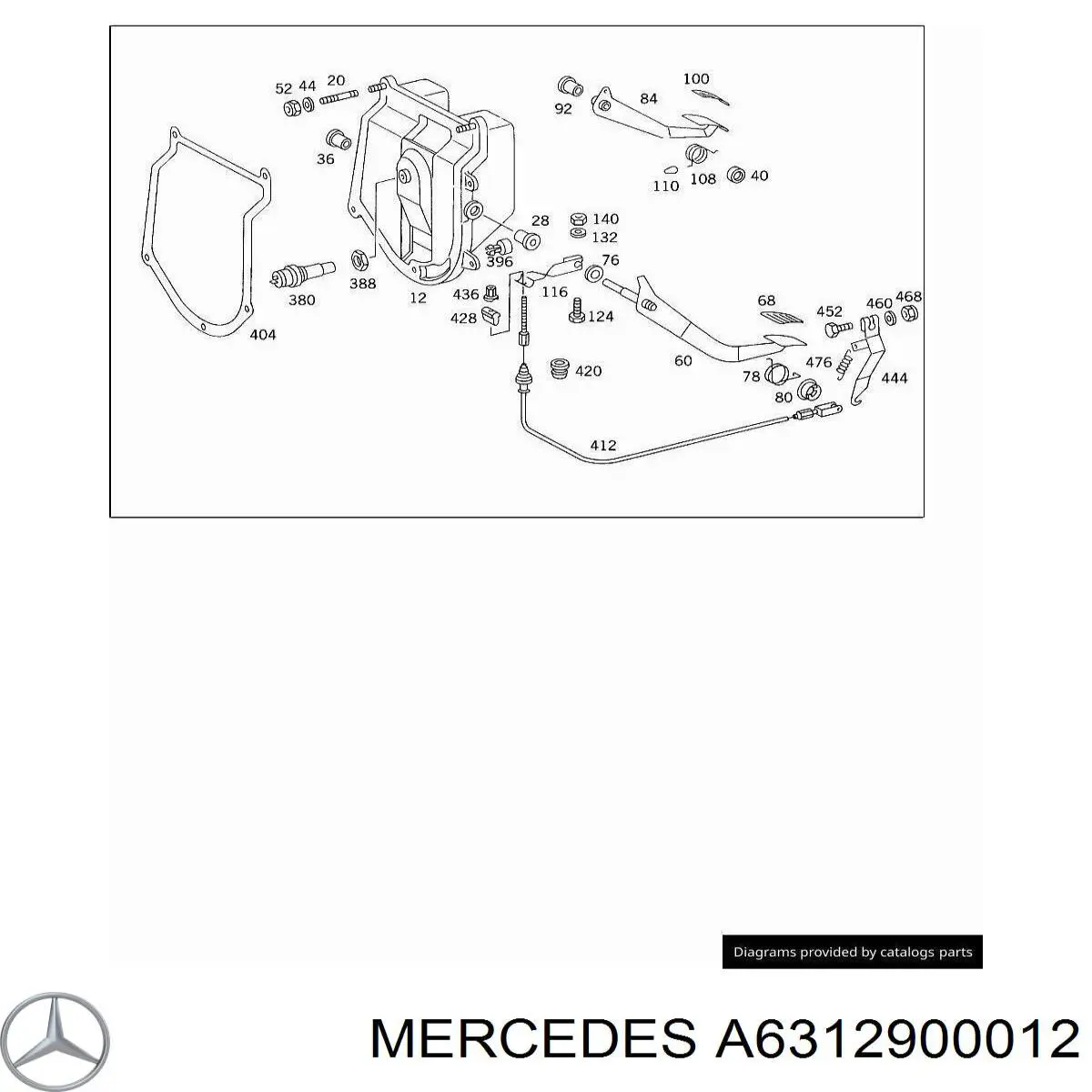A6312900012 Mercedes Цилиндр сцепления, главный
