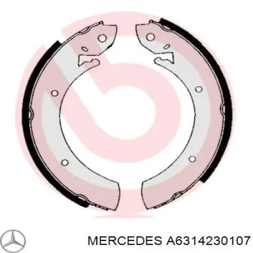 Тормоза рабочие задние ножные и тормозные барабаны Mercedes A6314230107 цена, от 23.39 USD