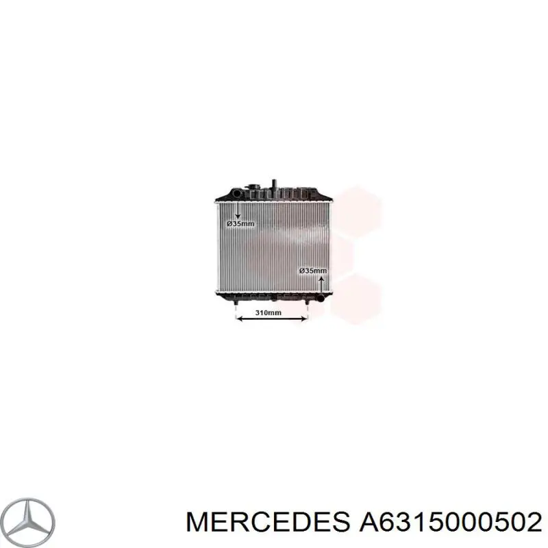 Радиатор A6315000502 Mercedes