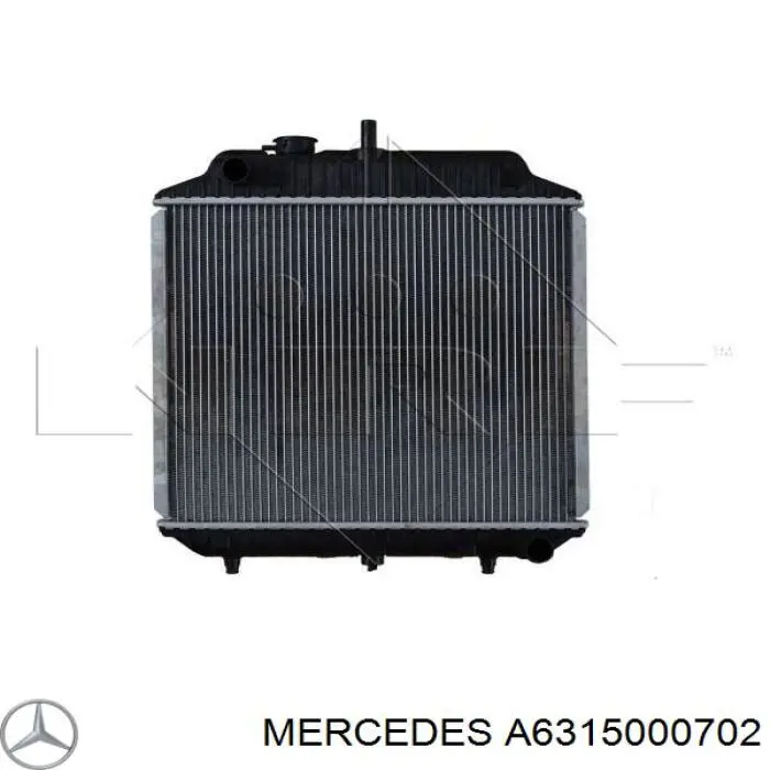 Купить A6315000702 Mercedes Радиатор водяной