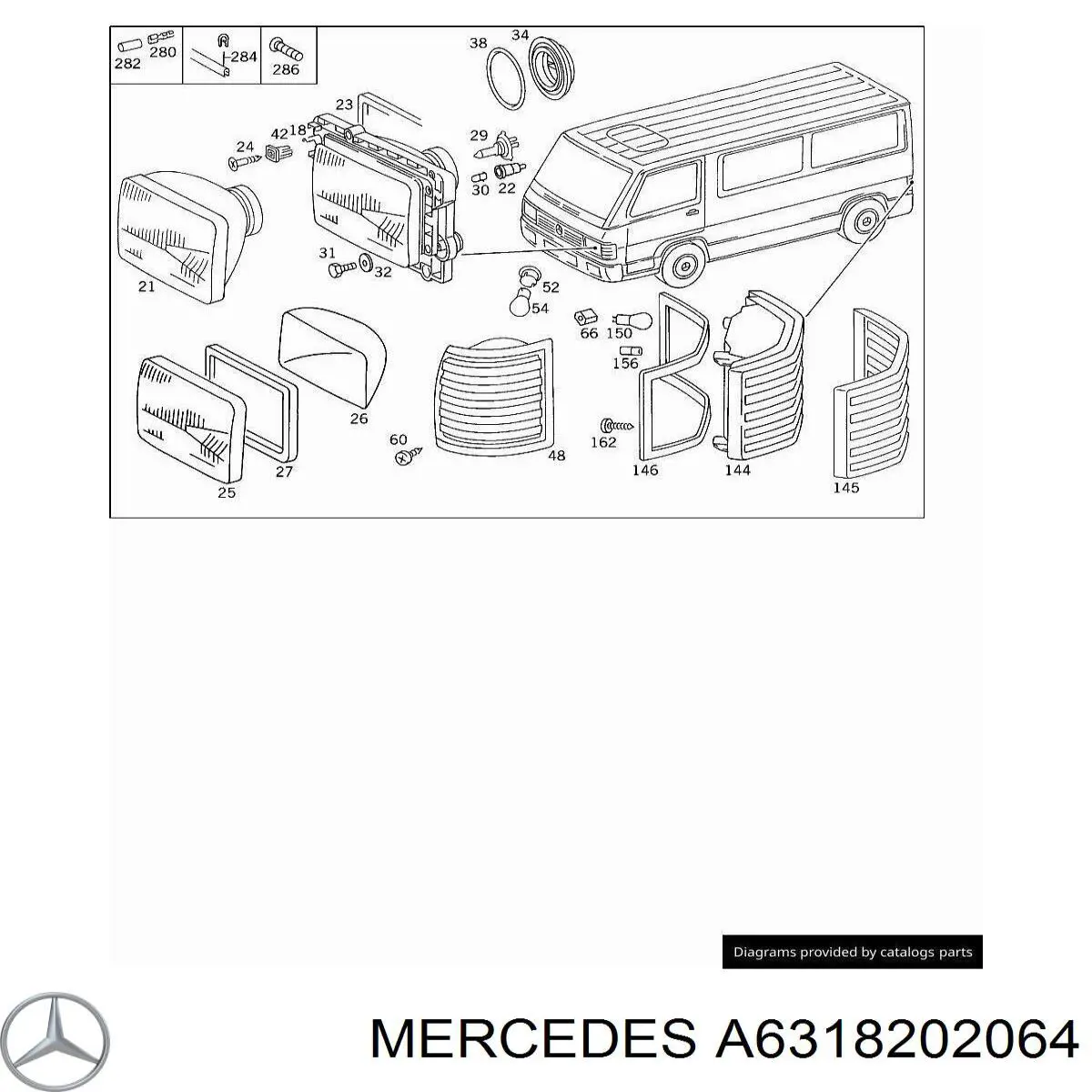 Стоп задний на Mercedes 100 (631)