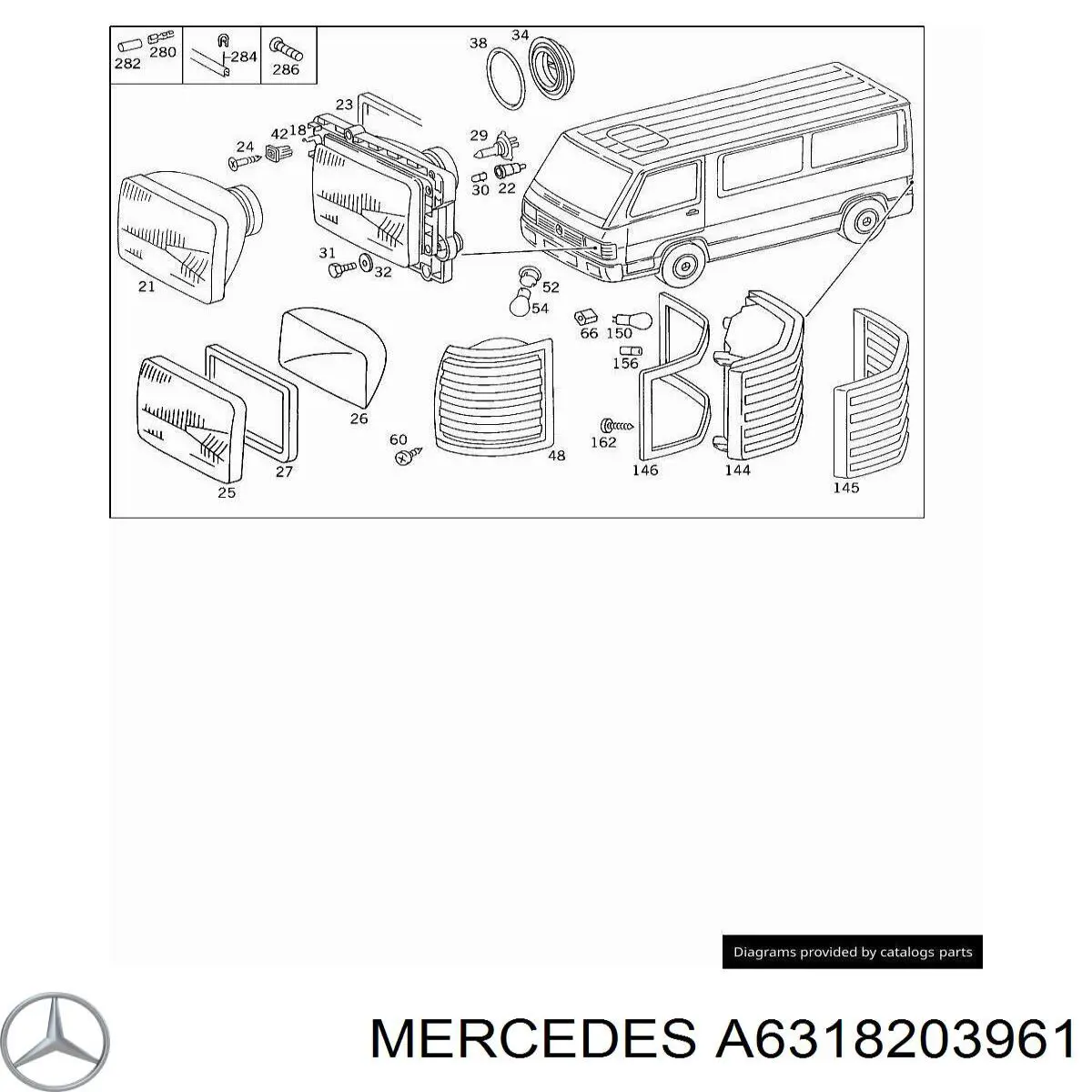 Правая блок фара Mercedes 2810881 цена, от 12.67 USD
